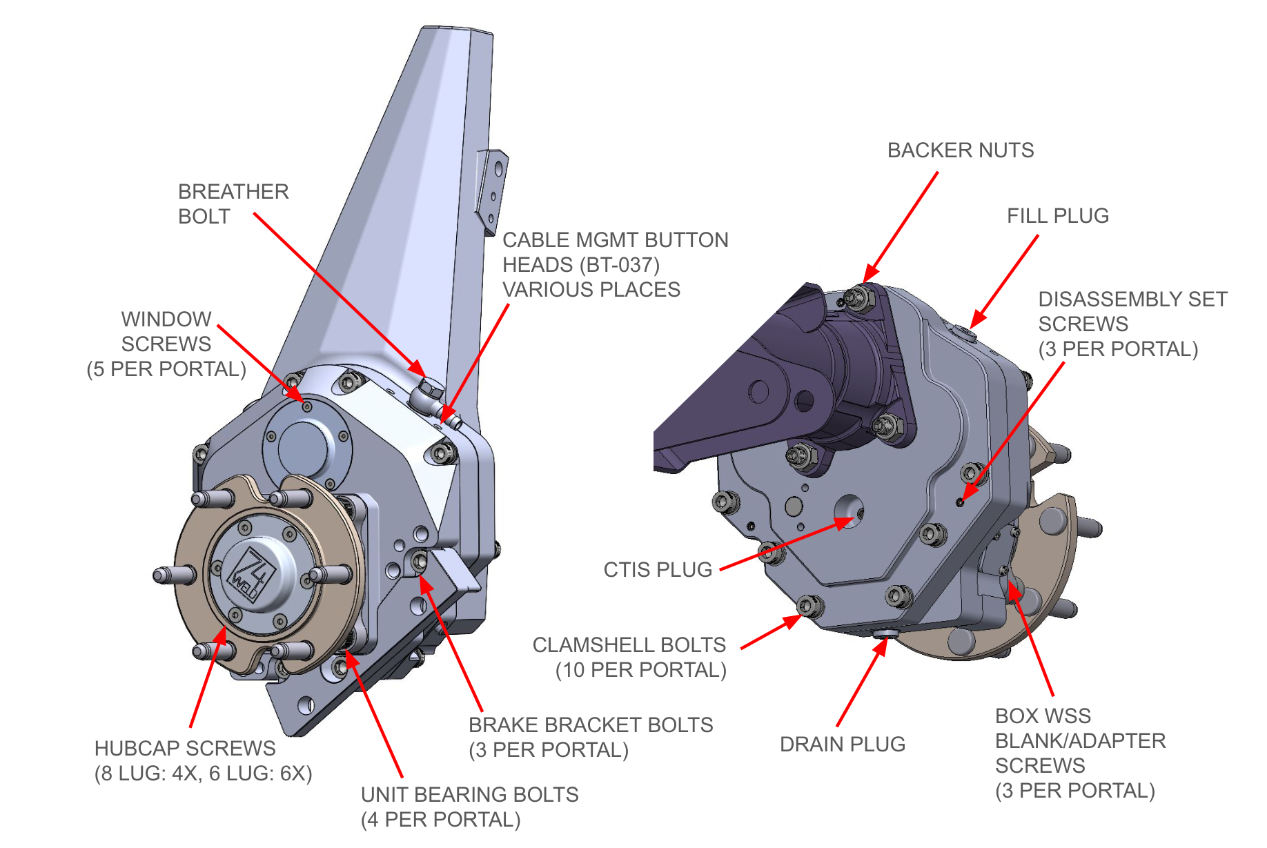 Tools, consumables, torque specs — breather and hardware locations