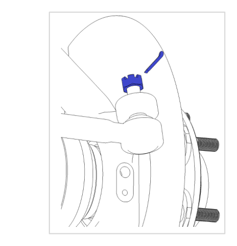 Pry hubcap and remove cotter pin from spindle nut