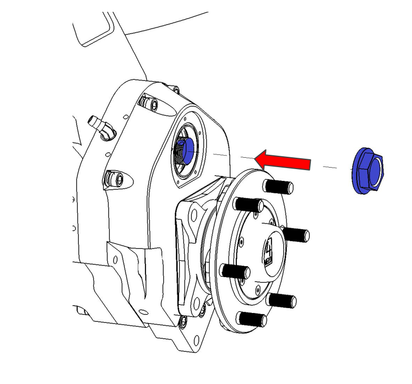 Use pry bar to keep gears from rotating when torquing