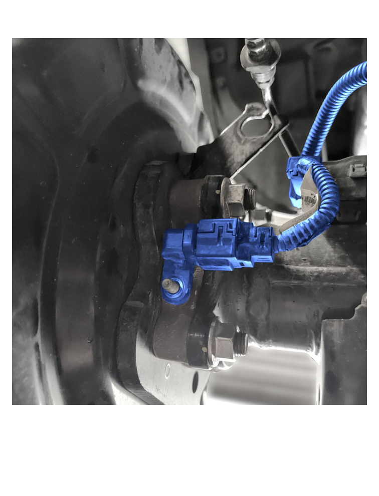 Remove rear wheel speed sensor from hub
