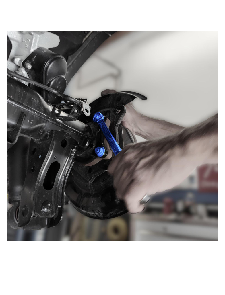Remove four nuts retaining axle shaft to axle housing