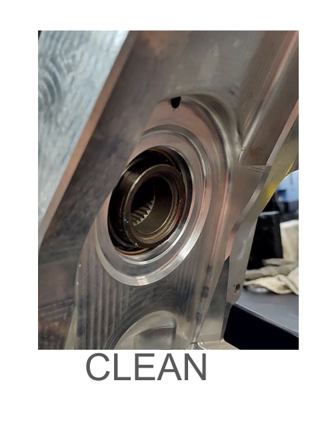 Front upper gear seal — clean