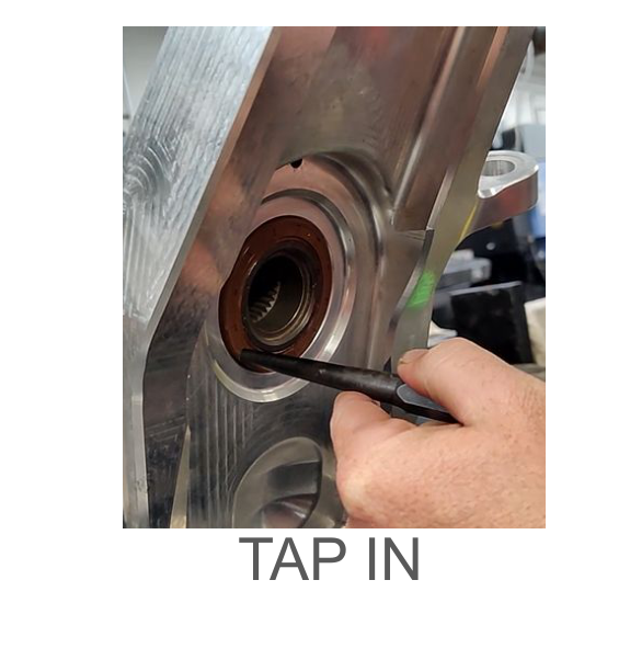 Front upper gear seal — tap in