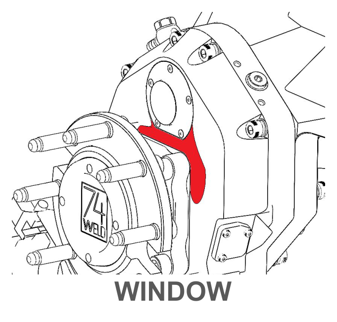 O-ring leak locations — window