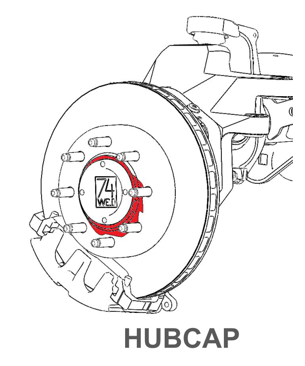 O-ring leak locations — hubcap