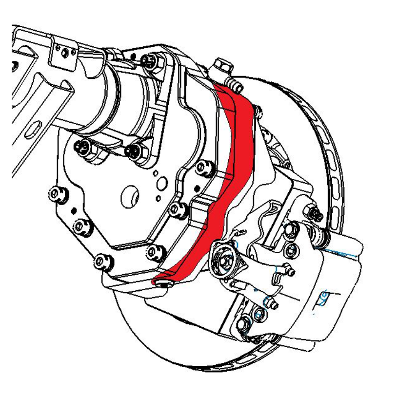 Breather fitting components — hose, clamp, banjo bolt, fitting, crush washers