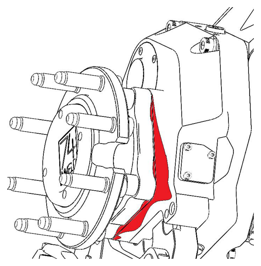 Leak between unit bearing and box — remove portal box assembly